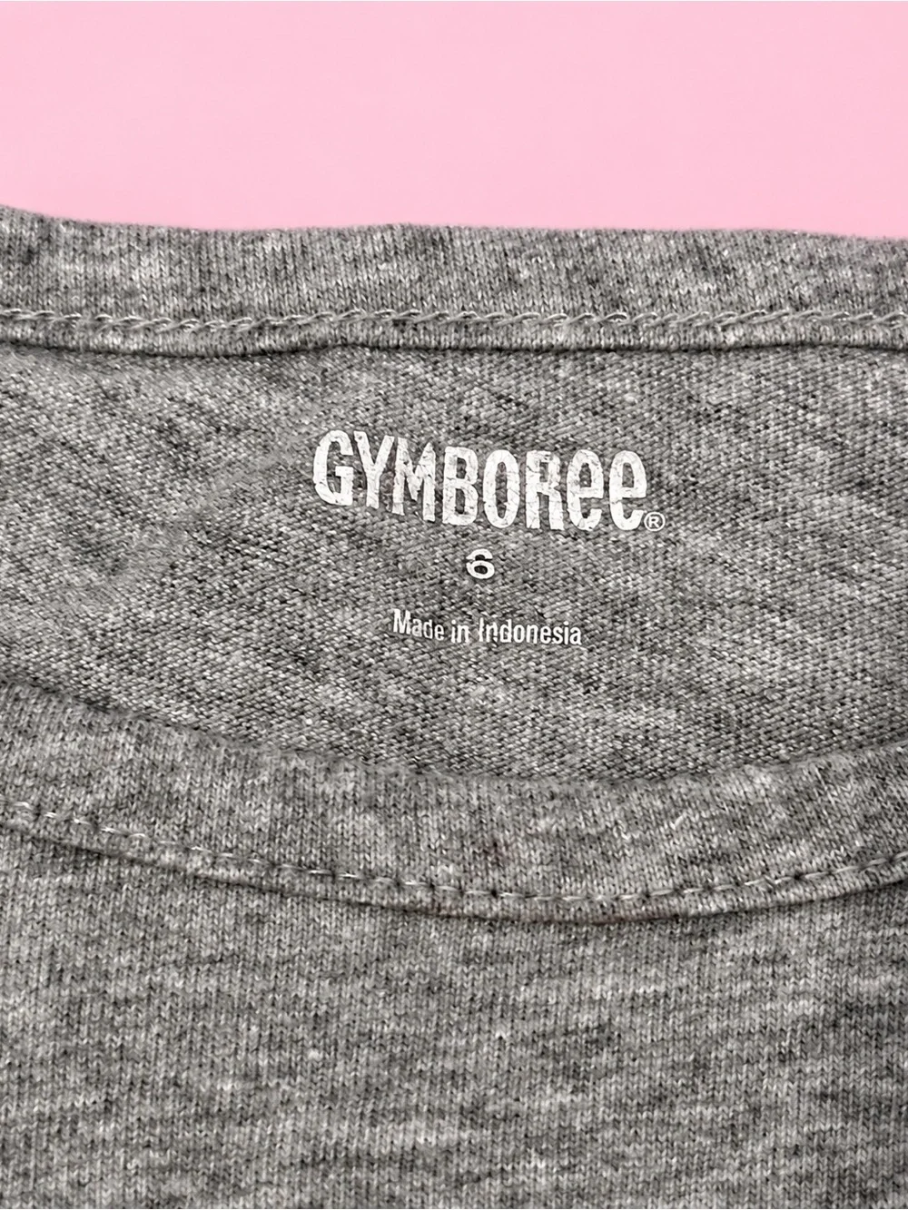 Gymboree Girls Size 6 Gray Sequin Heart Long Sleeve Ruffle Hem Top
